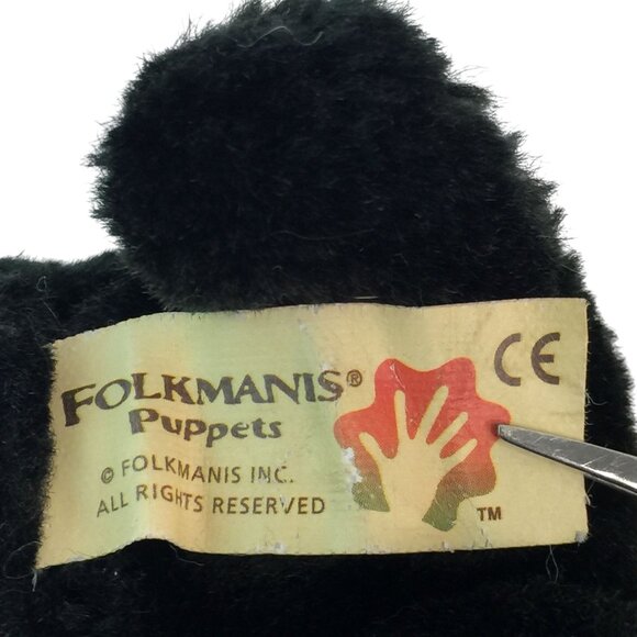 Folkmanis Skunk Finger Puppet Plush 4" Stuffed Animal Toy - Picture 6 of 8